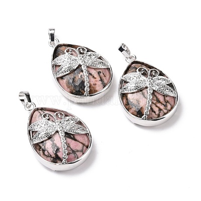 Природные подвески родонит G-G900-01P-23-1