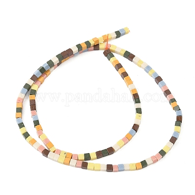 Нити бусин из искусственного камня лавы ручной работы PORC-A029-04A-1