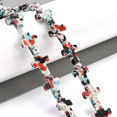 Синтетические бирюзовые бусины G-H060-01G-1