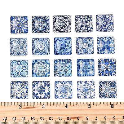 20шт стеклянные кабошоны GLAA-FS0002-59-1