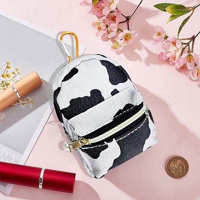 M-Plateau Portachiavi Da Polso Con Portafoglio - Stampa Mucca, Piccolo, Porta Carte RFID E Contanti, Bracciale In Silicone Con Nappa, Regalo Donna - 4