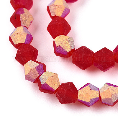 Имитируют нити бус из матового стекла из австрийского хрусталя GLAA-F029-TM3mm-A14-1