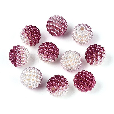 Имитация жемчуга акриловые&nbsp;OACR-T004-15mm-09-1