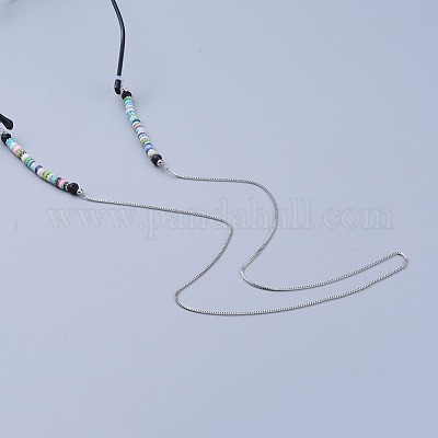 Цепочки для очков из хирургической нержавеющей стали 316 AJEW-EH00005-01-1