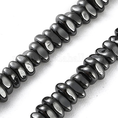 Гальванические нити из синтетических немагнитных гематитовых бусин G-I364-B01-02-1