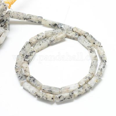 Натуральная нить из кунжутной яшмы / киви G-R299-21-1