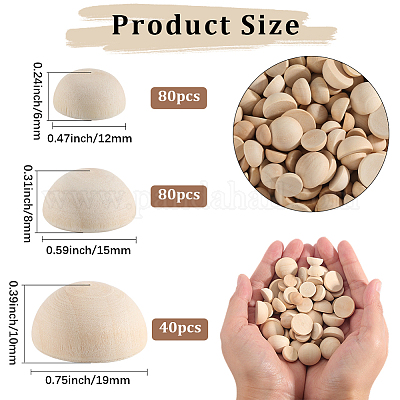 200шт необработанные кабошоны из натурального дерева WOOD-SP0001-56-1