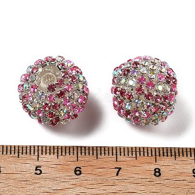 Сверкающие стеклянные стразы круглые бусины OACR-S048-01D-1