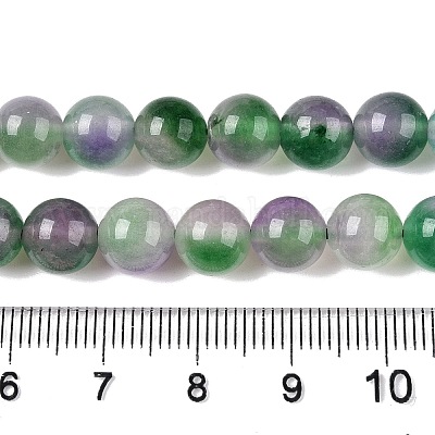 Окрашенные природные белый нефрит бисер пряди G-T138-8mm-210-5-1