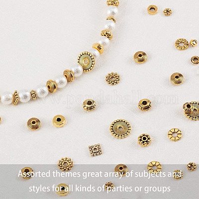 Тибетском стиле сплав Шарики прокладки TIBEB-PH0004-21AG-1