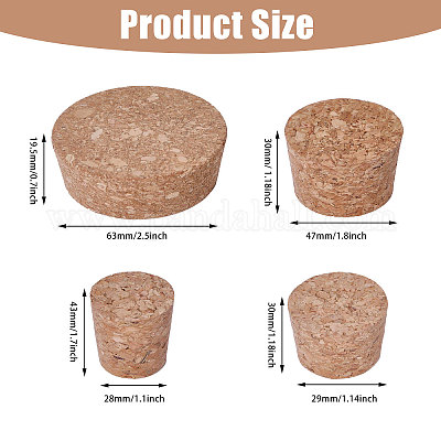 16 шт. пробка 4-х видов AJEW-GL0002-50-1