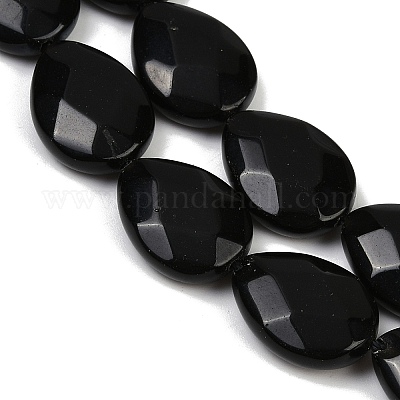 Натуральный черный обсидиан бисер пряди G-F795-A01-1