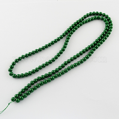 Окрашенные стеклянные бусины  X-DGLA-S071-6mm-19-1