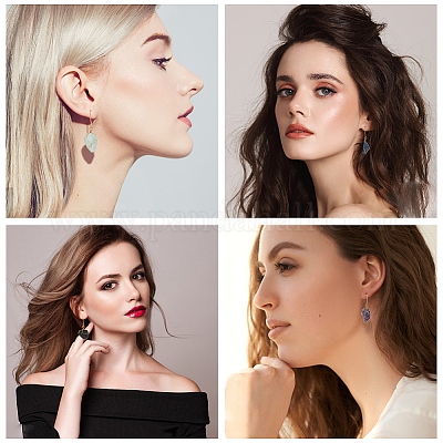 9 стиль 9 стиля серьги-подвески из натуральных драгоценных камней G-AN0001-01-1