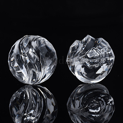 Transparente Acryl Perlen&nbsp;TACR-N009-34-1