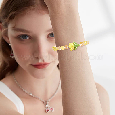 12шт ручной работы бусины лэмпворк LAMP-PA0001-01-1