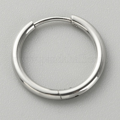 Серьги-кольца Huggie Hoop из хирургической нержавеющей стали 316l для девушек и женщин EJEW-TAC0011-11C-P-1