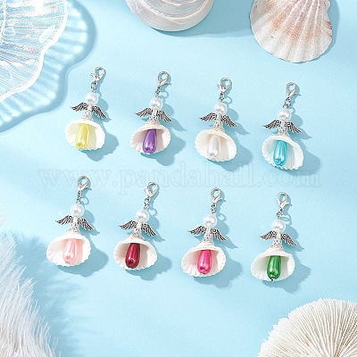 Абс пластик имитация жемчуга подвеска docorations HJEW-JM03701-1