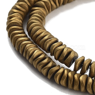 Гальванические нити из синтетических немагнитных гематитовых бусин G-H020-M01-16-1