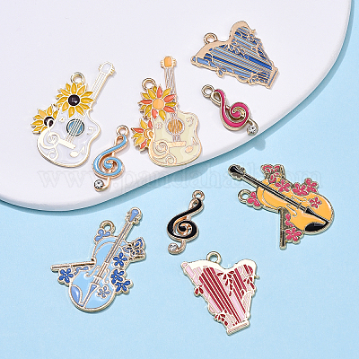 18шт 9 стиля подвески из сплава с эмалью ENAM-YW0005-74-1