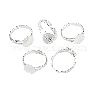 Componenti di anello in ottone&nbsp;X-KK-C3044-10mm-S-1