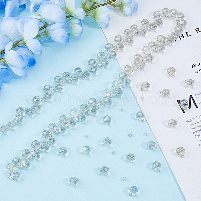 Гальванизируйте прозрачное стекло бисер нитей EGLA-FI0001-01A-1