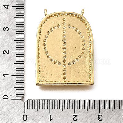 Латунные микро проложить кубического циркония подвески KK-Z125-23A-G-1