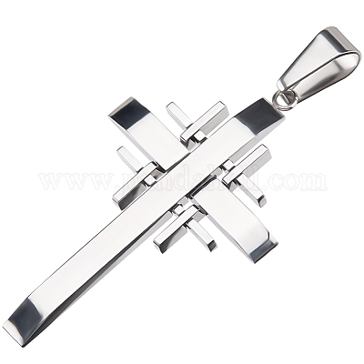 1 шт. крестики-подвески из нержавеющей стали 304 STAS-BBC0005-89-1