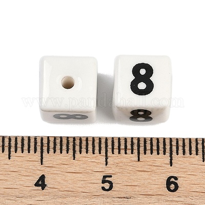 Фарфоровые бусины ручной работы PORC-R003-07-08-1