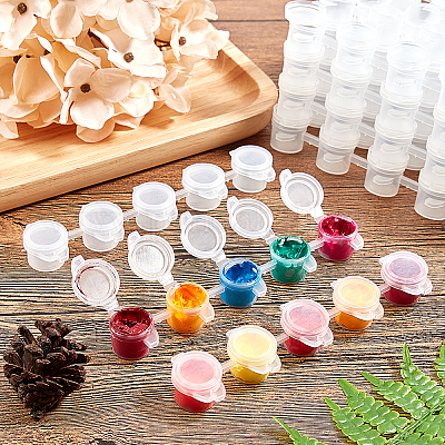 Пластиковые краски горшки полоски DIY-PH0027-10-1