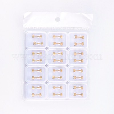 Заглушки для мочки уха из нержавеющей стали 304 EJEW-H362-08G-C-1