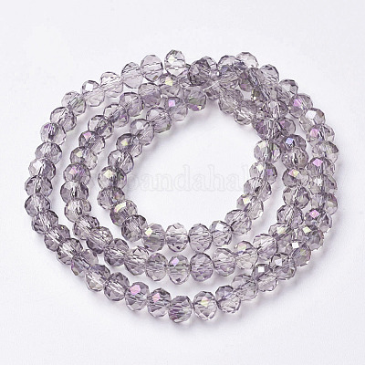 Гальванизируйте прозрачное стекло бисер нитей EGLA-A034-T2mm-F12-1