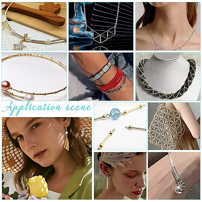 300 шт. трубчатые бусины из нержавеющей стали 304 STAS-UN0056-59-1