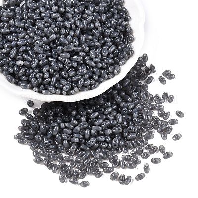 Стеклянные бусины с имитацией нефрита SEED-T006-01A-1