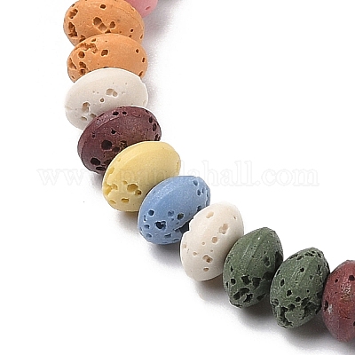 Синтетические бусины из лавы G-B087-02A-1