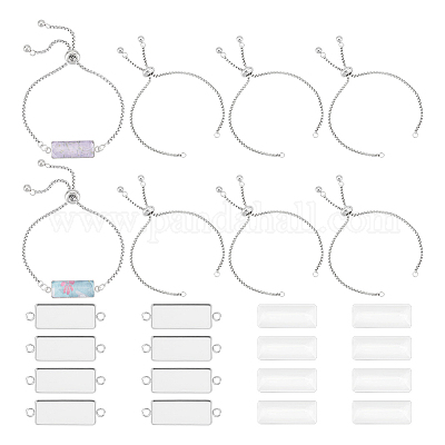 Набор для самостоятельного изготовления браслета из прямоугольного купола DIY-UN0005-31-1