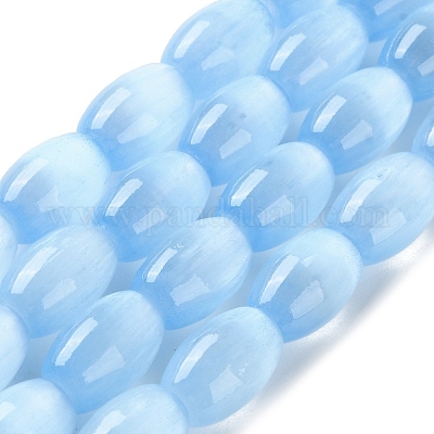 Нити натуральных селенитовых бусин цвета макарон X1-G-B102-A01-07-1