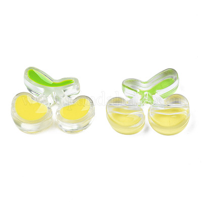 Прозрачные бусины из акриловой эмали TACR-N012-006G-1