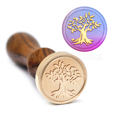 Wholesale MAYJOYDIY 30mm Oak Tree Wax Seal Stamp Oak Acorn Sealing Wax  Stamps Retro Wood Stamp Removable Brass Head Great for Cards  Envelopes/Invitations/Wine Packages/Snail Mails/Letter Sealing 