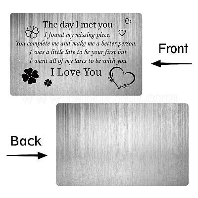 Прямоугольная пустая термотрансферная карта из нержавеющей стали 201 DIY-WH0252-011-1