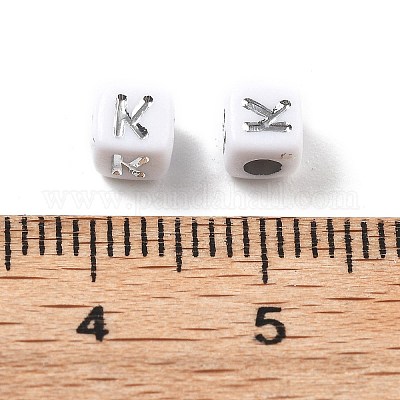 Непрозрачные акриловые бусины OACR-D282-06K-1