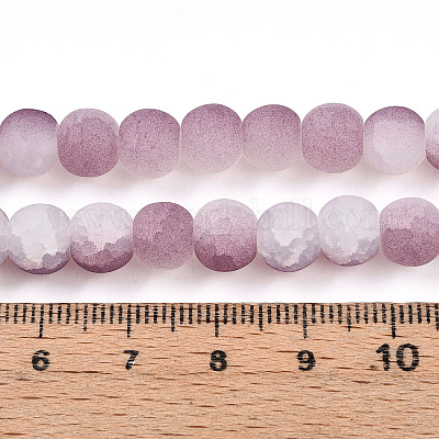 Стеклянные бусины кракле GLAA-N009-8mm-05-1