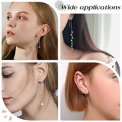 3 пара 925 серебряных сережек-гвоздиков STER-BBC0001-42-1