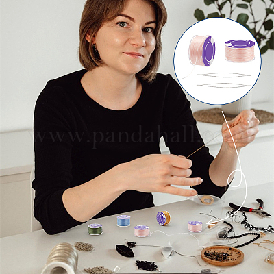 2 рулон ниток для бисероплетения из полиэстера со специальным покрытием OCOR-NB0002-06H-1