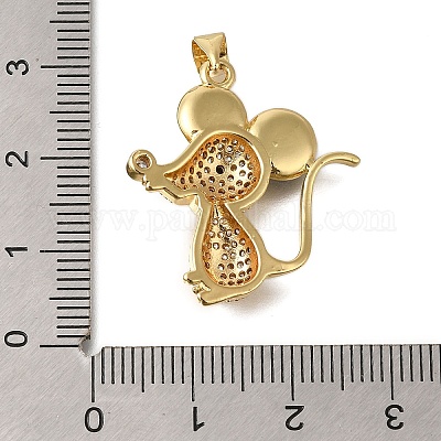 Стойки обшивки латунь микро проложить Циркон подвеску ZIRC-F142-11G-02-1