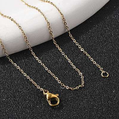 Ионное покрытие (ip) 304 нержавеющая сталь кабель цепи ожерелья NJEW-P248-01G-1