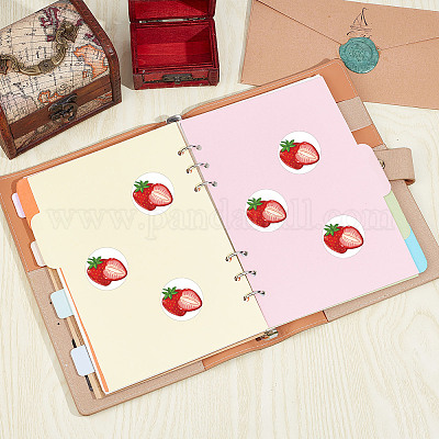 Wholesale CREATCABIN 128Pcs Strawberry Stickers Fruit Vinyl Decal  Self-Adhesive Waterproof Sticker Round Bulk Cartoon Red Stickers for Water  Bottles Laptop Luggage Cup Computer Diary Skateboard 2.5x2.5cm 
