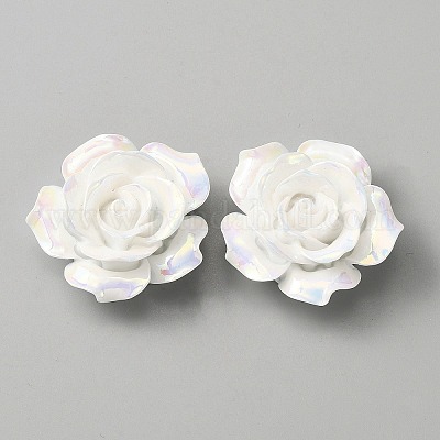 Непрозрачные кабошоны из смолы&nbsp;RESI-WH0013-18A-1