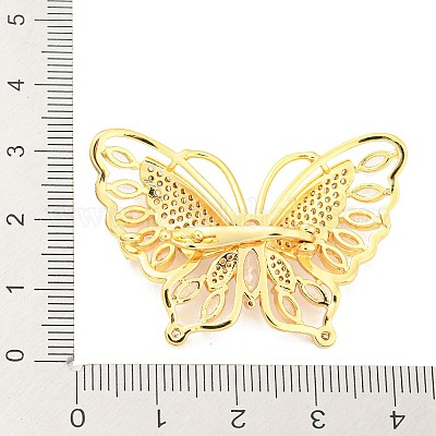 Покрытие стойки латунь паве прозрачные застежки-замки из кубического циркония KK-P243-02G-1