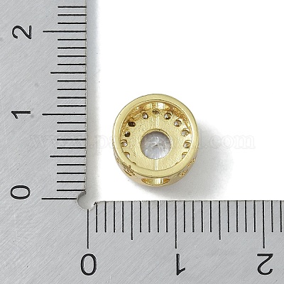 Покрытие стойки латунь микропаве прозрачные кубические циркониевые бусины KK-A220-05G-1